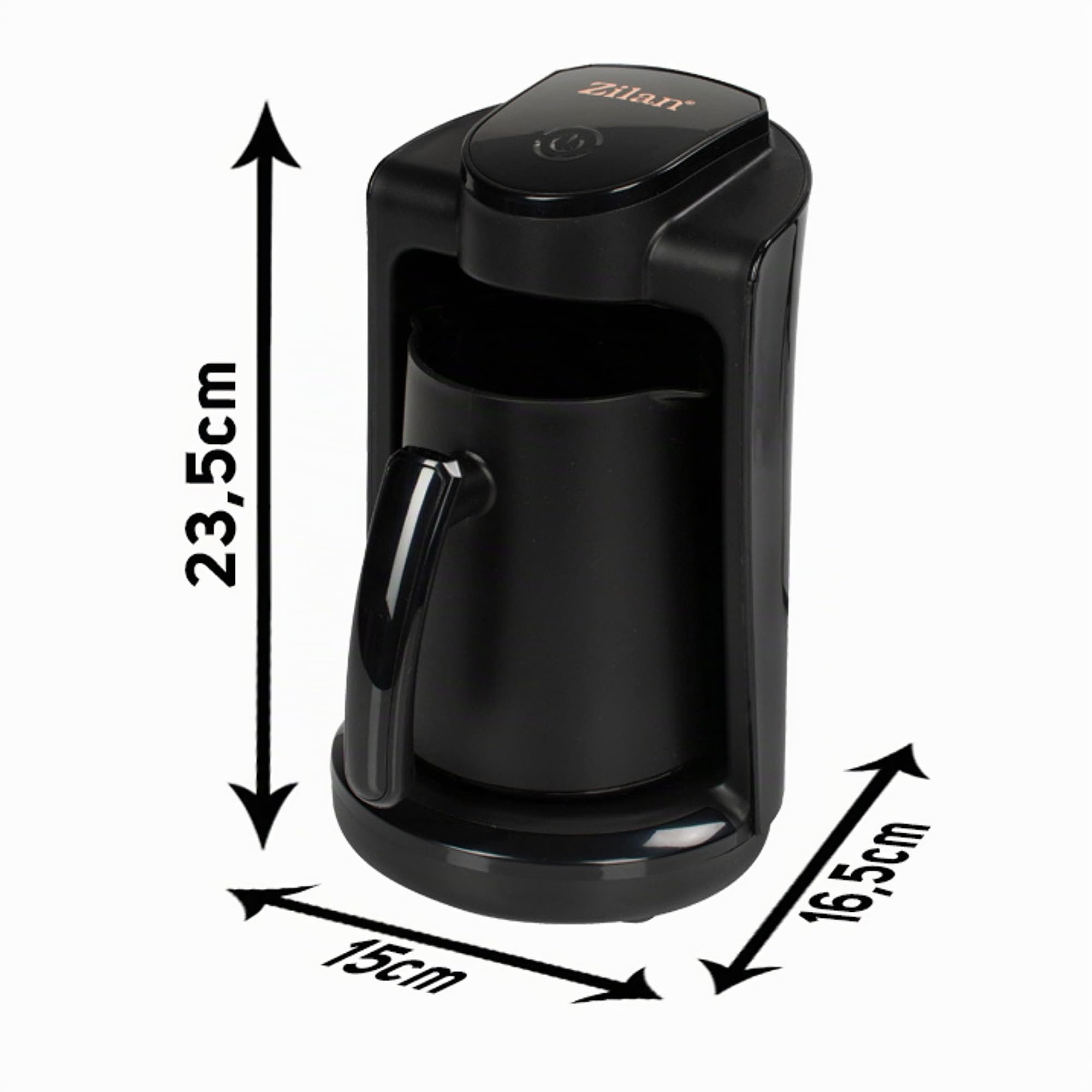 Zilan Cafetera moka pequeña individual cafetero interruptor de acero inoxidable moca 1-4 tazas