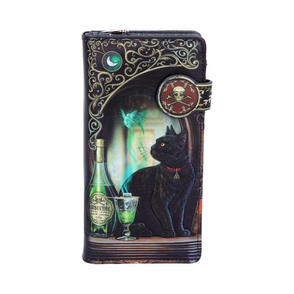 Nemesis Now B4863P9 Absinthe Embossed Purse Lisa Parker 18.5cm, PU, Black