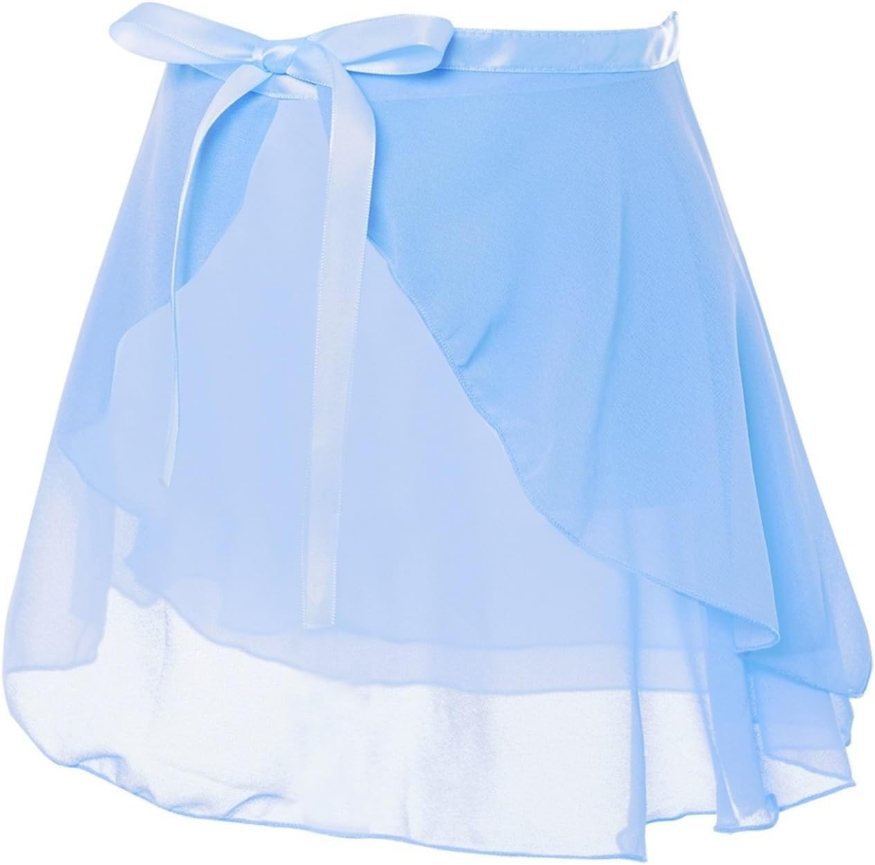 Girl's Ballet Skirts Sheer Chiffon Dance Skirt Wrap Leotard Adjustable Dance Clothes Ballet Skirts for Training