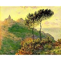 Claude Monet - Pommiers en Fleurs Tableau Reproduction sur Toile