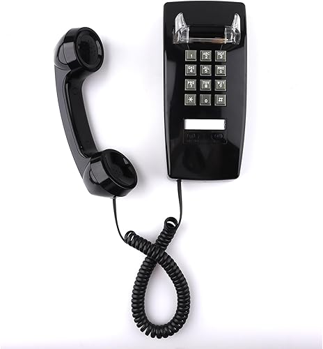 Miniatura 3 de Teléfonos clásicos de pared para teléfono fijo con anillo mecánico, teléfono retro montado en la pared resistente al agua, antiguo teléfono de