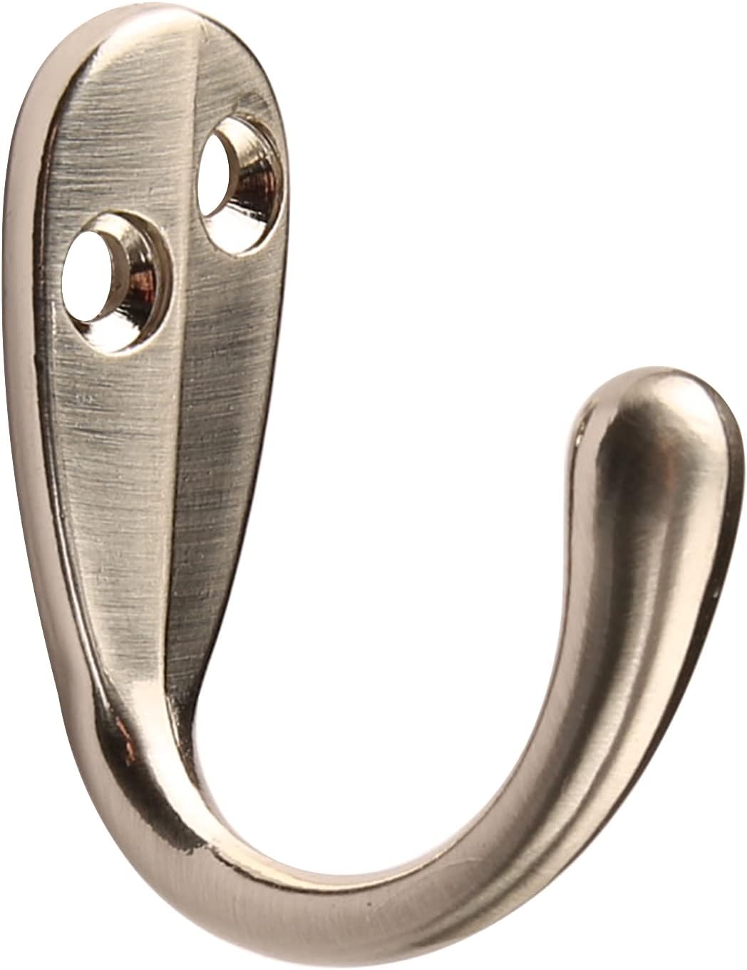 HASWARE 6 PCS Coat Hook, Wall Mounted Hooks Coat Hooks Robe Hooks Hangers Heavy Duty with 12 Pieces Screws for Bedroom Bathroom Kitchen Door Wall (Chrome)