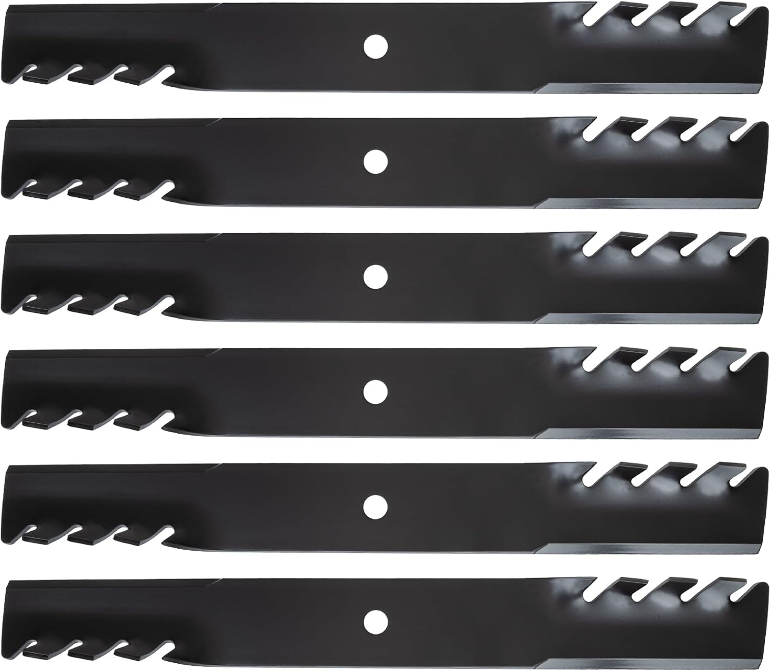 Belleone 5101755 Replacement Lawn Mower Blades for 61" Deck, Fit Fe-rris S-Cag, Replace 5020842 1520842 48111 481708 481712 5101755S 20842S 91-626, 6 Pack