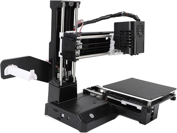 One Click 3D Printer, Mini Desktop Printing Machine for Kids 100x100x100mm Print Size Removable Platform OneKey Printing, Lightweight, Portable, and Ideal for Students and (UK