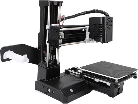 One Click 3D Printer, Mini Desktop Printing Machine for Kids 100x100x100mm Print Size Removable Platform OneKey Printing, Lightweight, Portable, and Ideal for Students and (UK
