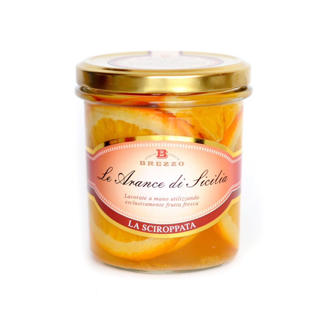 Brezzo - Naranjas sicilianas en Rodajas con Jarabe 320 gr