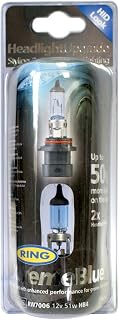Ring Automotive RW7006 - Bombilla halógena para faros delanteros (12 V, 51 W, Hb4 P22D), color azul