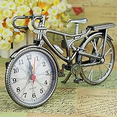 Vintage Mini Motorcycle/Bicycle Model Alarm Clock Battery Powered Desk Shelf Clock Creative product