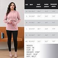 Vista 112 de GINKANA Sudadera con capucha para mujer, manga larga, lactancia materna, ropa casual