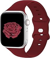 Vista 26 de Bandiction Compatible with Apple Watch Series 3 38mm Series 5 40mm iWatch Bands 38mm 40mm 41mm, Soft Silicone Sport Replacement Strap Compatible for