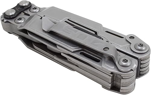Vista 4 de SOG Cuchillo de bolsillo con alicates multiherramienta, herramienta PowerPint EDC y herramienta multifunción compacta y ligera con 18 Desteñido