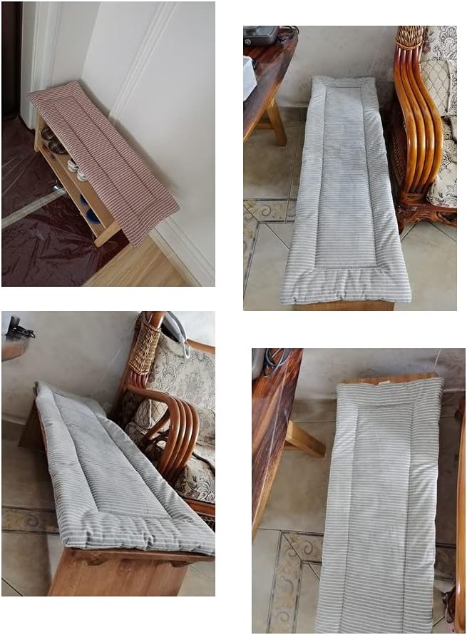 Seat Cushion Washable Comfortable Soft Lounge Cushion Seat Pads Long Bench Cushion Outdoor Lounge Cushion for Outdoor/Indoor Bench, Garden Furniture, Swing Cushion Garden Bench Cushion