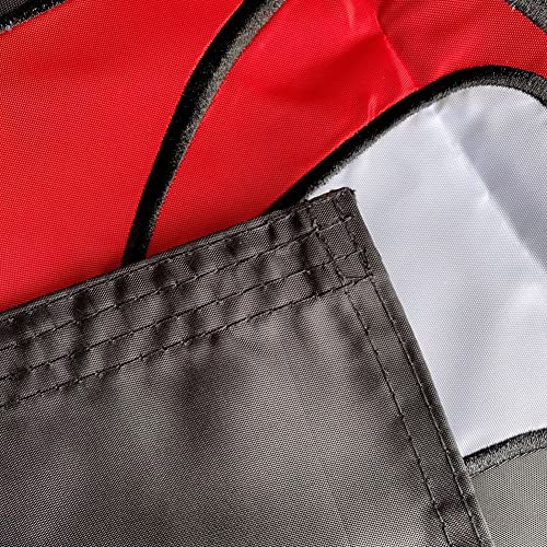 Hypoth Embroidery Double Sided Jolly Roger Flag 3X5 Ft Outdoor- 340D Heavy Duty Pirate Flags Canvas Header With 2 Brass Grommets Easy To Rising （Red Scarf） #TOP1