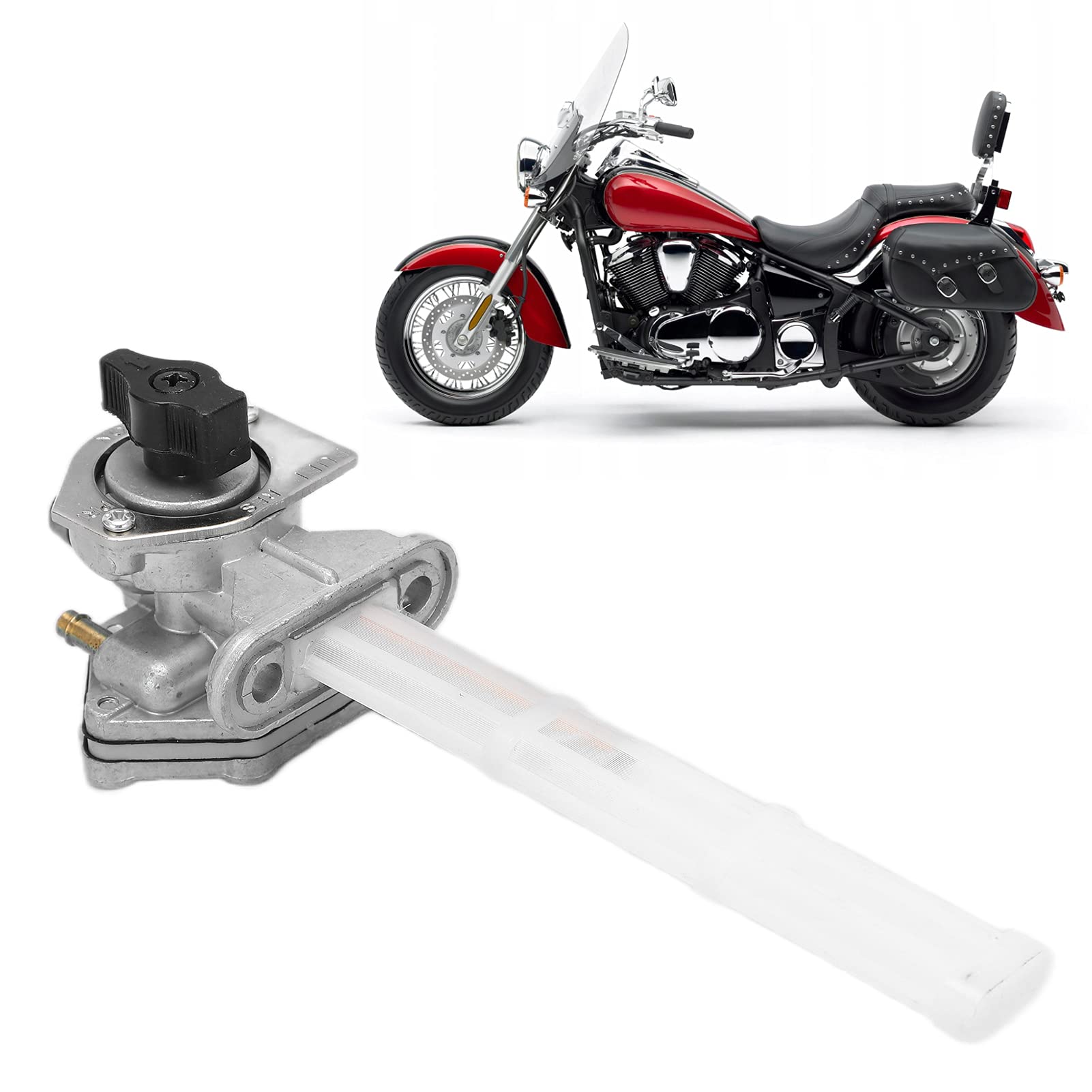 Zawór Paliwa Petcock Zawór Paliwa ze Stopu Aluminium Petcock 51023-1260 Zamiennik dla Vulcan 800 VN800A 2004