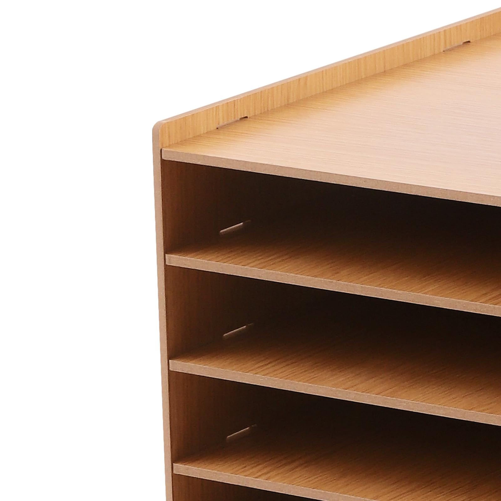 Portadocumenti formato A4, organizer da scrivania, a 9 livelli, con 18 scomparti, organizer verticale per file per ufficio e casa, porta documenti (marrone)