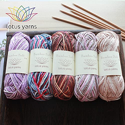 3 Skeins Bamboo Fiber Medium Thick Hand Knitting Yarn Ice Silk Touch Woolen Yarn For Spring Summer Baby Clothes Diy Scarf By Yarn Ave (25-150G) #TOP1