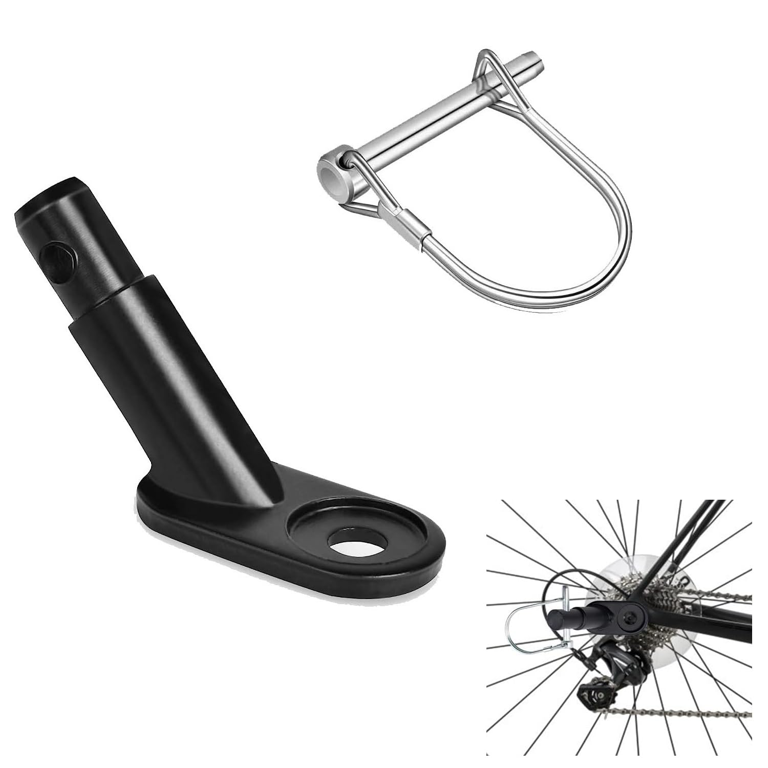 Bike Trailer Coupler Attachment Hitch Quick Release Steel Linker Bicycle Trailer Hitch Adapter Attachment