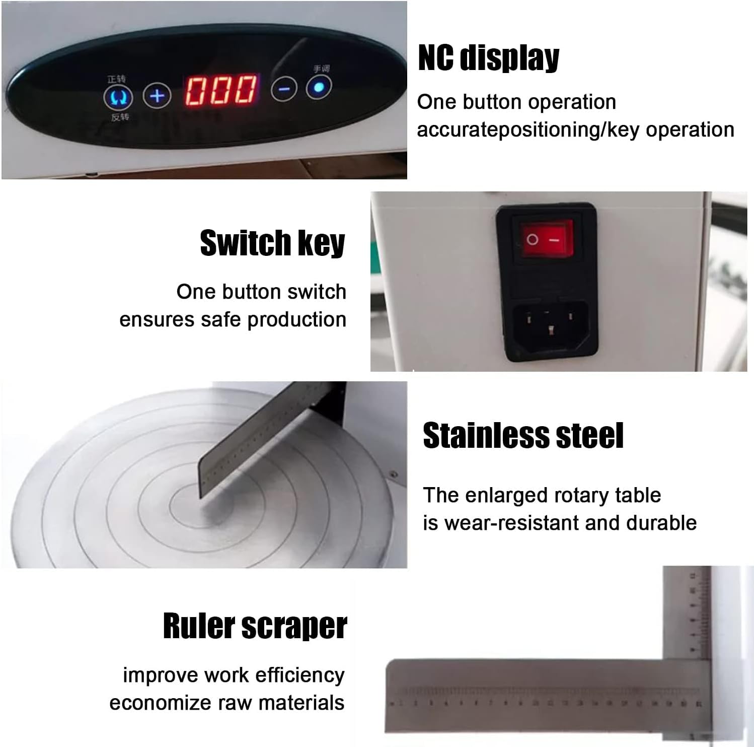Machine à glaçage pour gâteaux, pour Un glaçage Lisse, Commande Intelligente avec démarrage par Un Seul Bouton, idéale pour décorer des gâteaux de 10 à 30 cm en 30 Secondes.