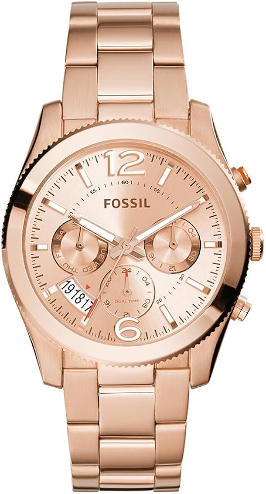 Fossil Perfect Boyfriend multifunción acero inoxidable reloj Rose gold