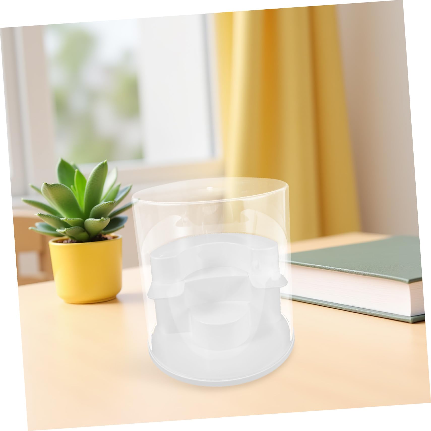 GLEAVI Transparente Vitrine für Sammlerfiguren aus Kratzfestem Kunststoff Aufbewahrungsbox mit Robustem Staubdichtem Design Stabile Ausstellung Modelle und Spielzeuge Weiß