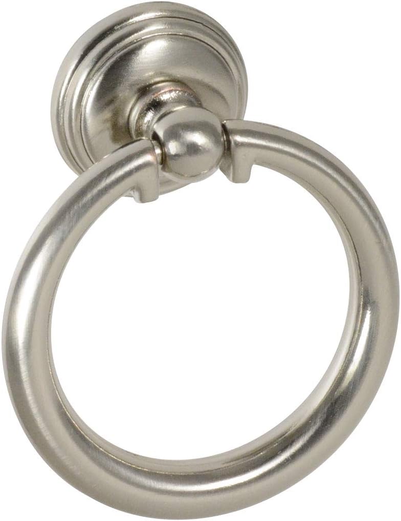 CKP Brand #76-02 Origins Collection 2 in. (51mm) Furniture Ring Pull, Brushed Nickel - 10 Pack