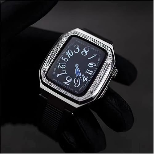 Miniatura 6 de KGDHB Diamond Modification Kit for Apple Watchband 45mm Stainless SteelStrap Case for Series Iwatch 7 6 5 SE 4 Accessoires Mod Set