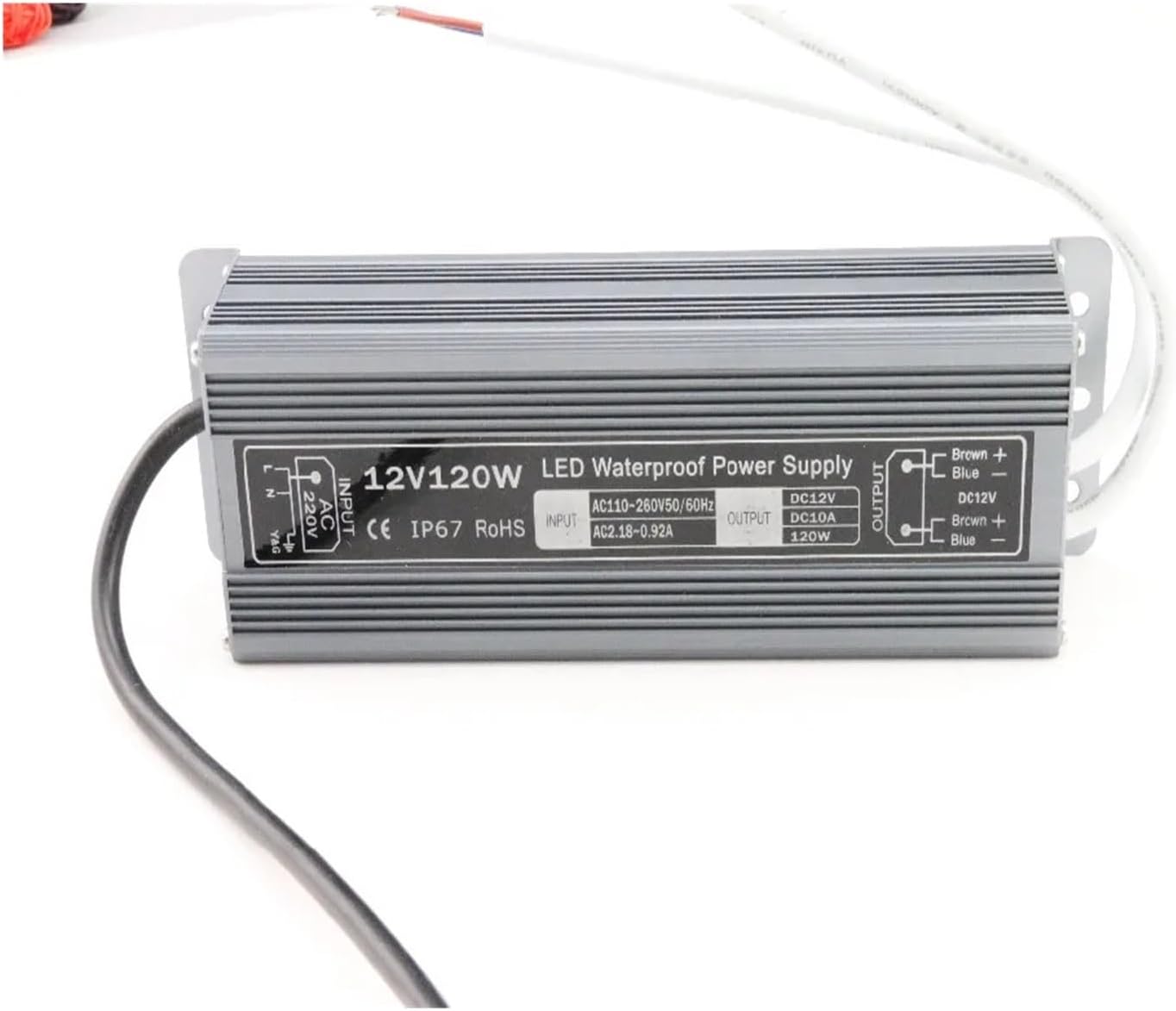 1 個 DC 12V 120 ワット防水 IP67 LED ドライバアクセス制御ドライバアダプタ LED ライトトランス 10A L