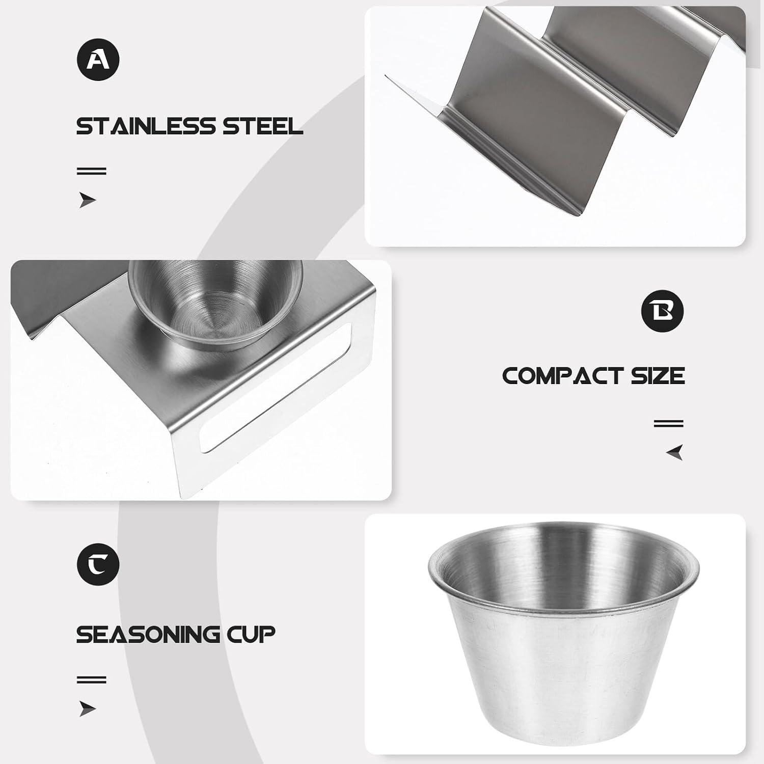 Stainless Steel Taco Stand Rack for Kitchen and Home Burrito and Pancake Holder Keeps Tacos Upright for Easy Filling and Serving High Temperature Resistant for Parties and