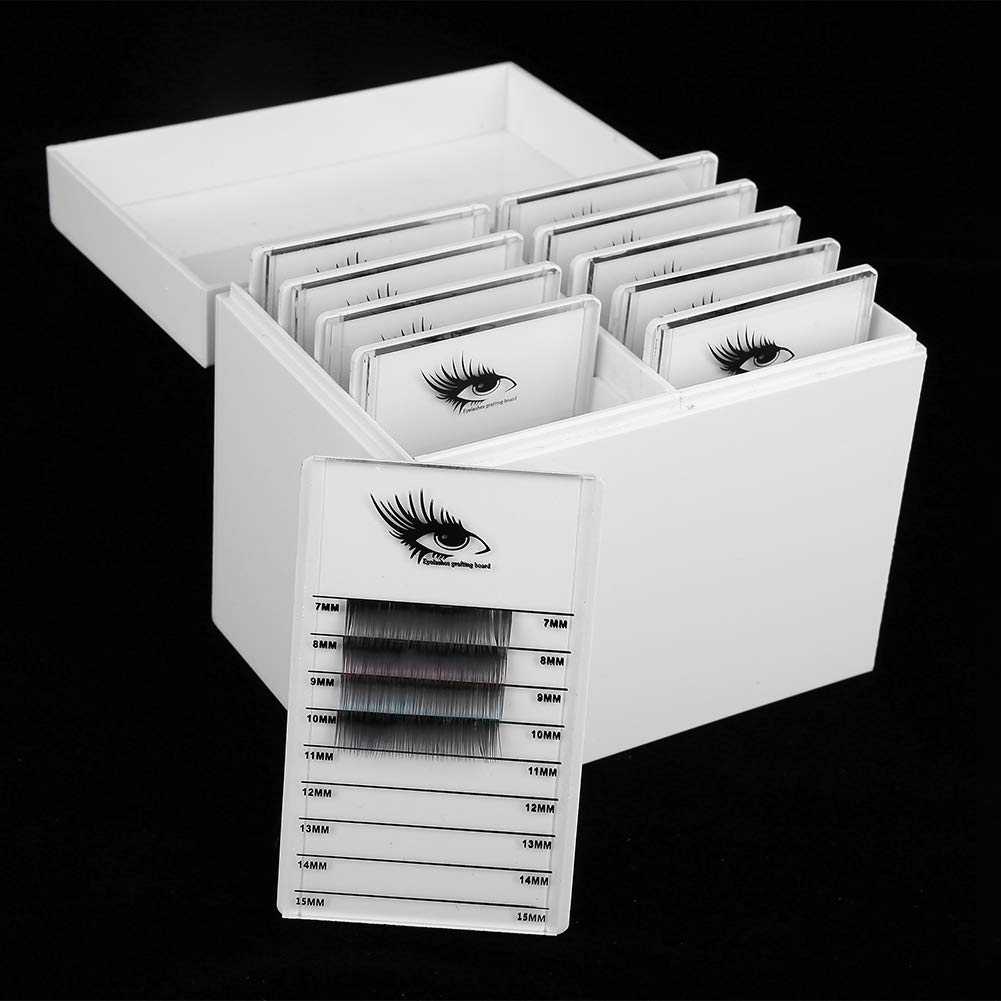 ANKROU 10 Couches Boîte De Rangement De Cils En Acrylique, Outil D'extension De Support De Cils, Organisateur De Maquillage Support De Palette De Colle De Faux Cils, Organisateur D'extension