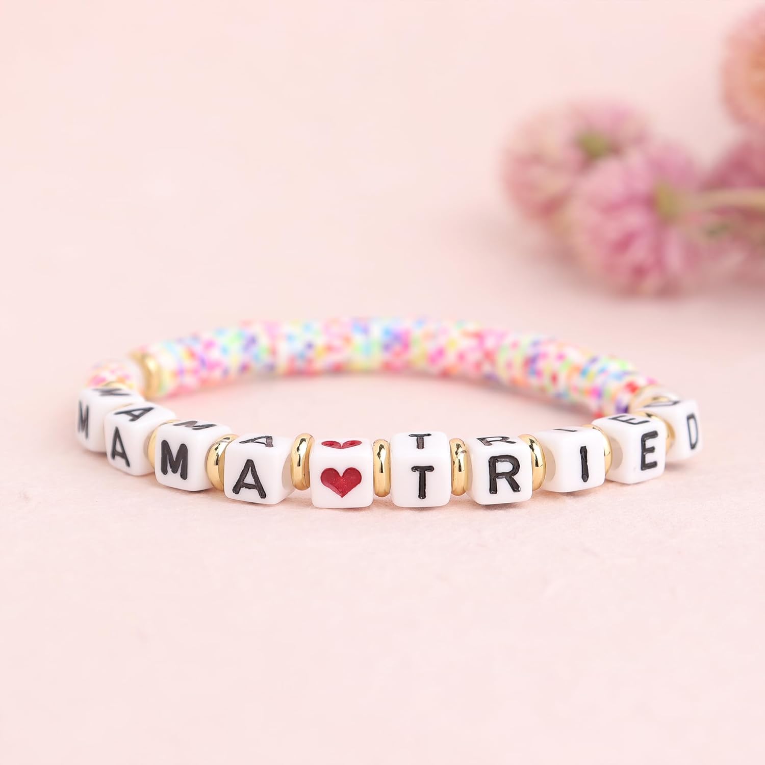 Colorful Beaded Stretch Bracelets for Women Stackable Beads Bracelet Mother’s Day Jewelry - Image 5