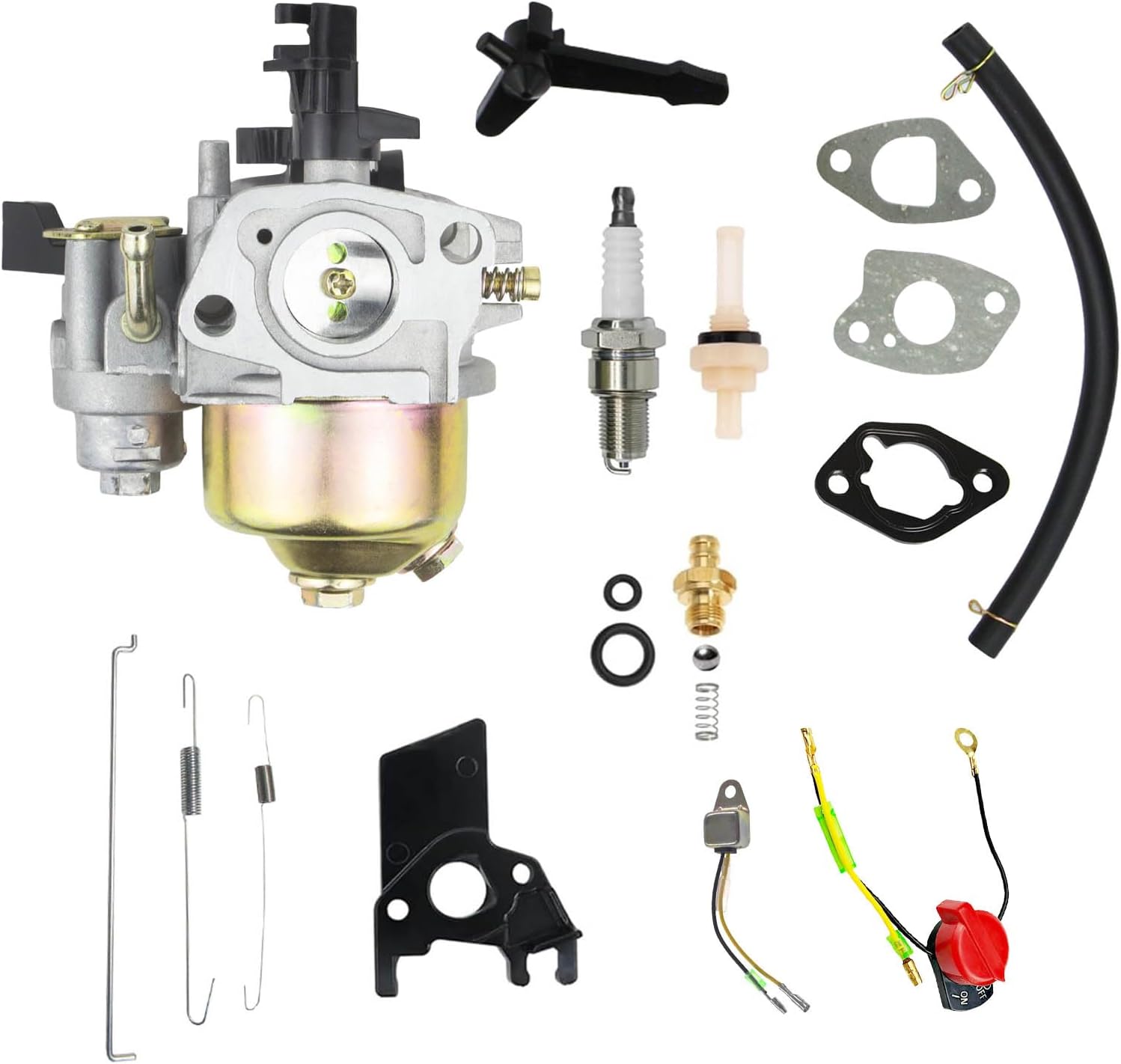 Carburetor Carb For Excell EPW2123100 EPW1792500 212CC 3100PSI 2500PSI 2.8GPM 2.3GPM OHV Gas Pressure Washer Replacement Parts With Air Filter Kit