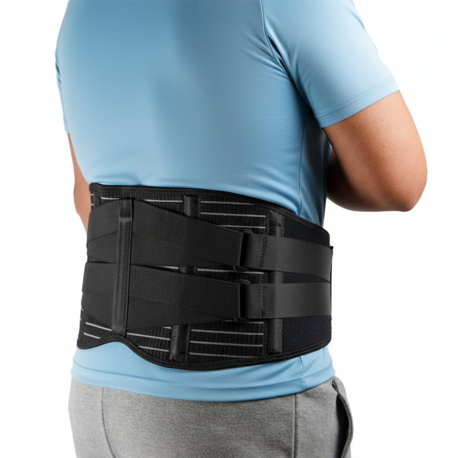 LUVILS Fascia Lombare Uomo Donna – Supporto Ortopedico per la Schiena e Postura Corretta, Cintura Regolabile per Sciatica, Ernia del Disco, Sport, Fitness, Lavoro e Attività Quotidiane