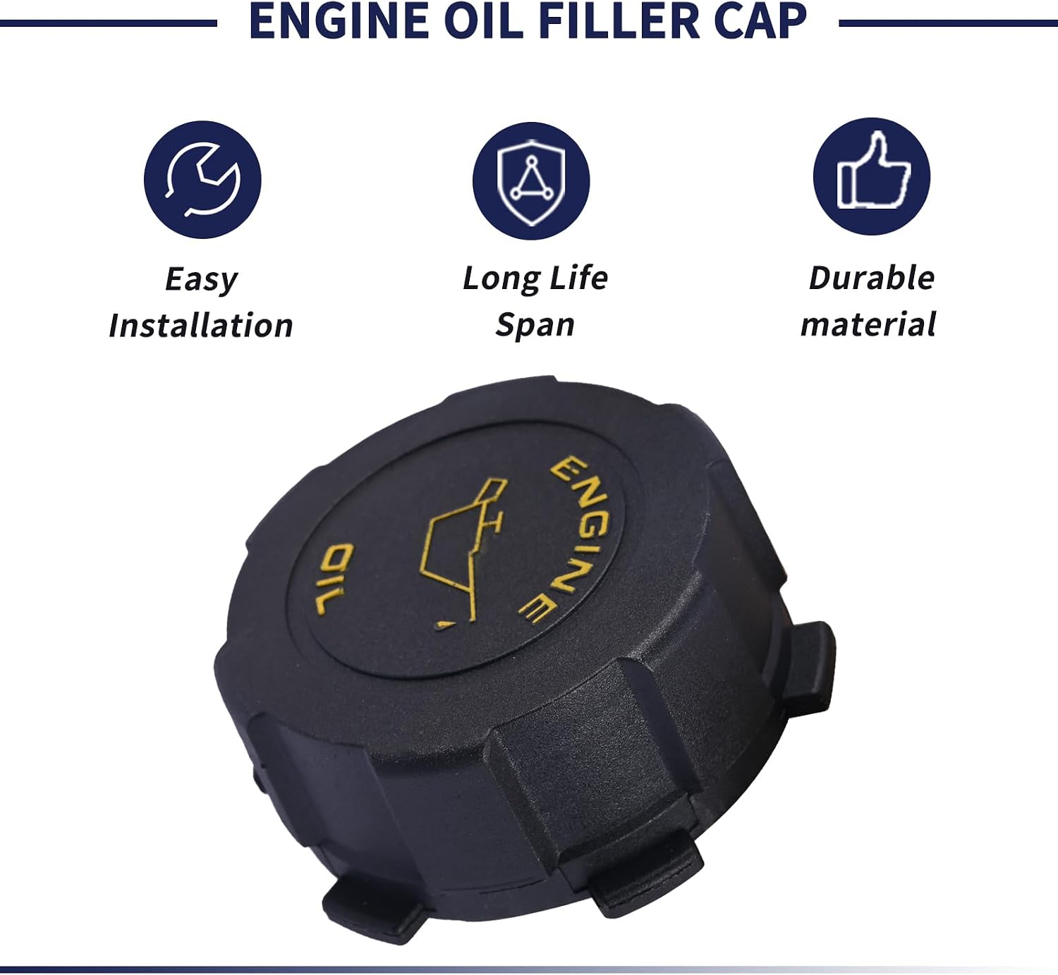 Engine Oil Filler Cap 3104375 3687932 2869221 Compatible with Cummins ISX ISX15 ISZ13 QSX15 Kenworth International ProStar Peterbilt Volvo VNL 670 Gen 2 Engines