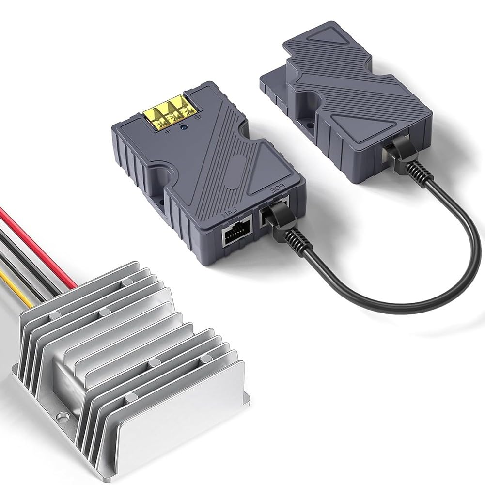 Convertidor de 150 W DC Boost para Starlink V2 12 V a 48 V PoE Inyector & Dish adaptador de cable para autocaravana, coche, red marina