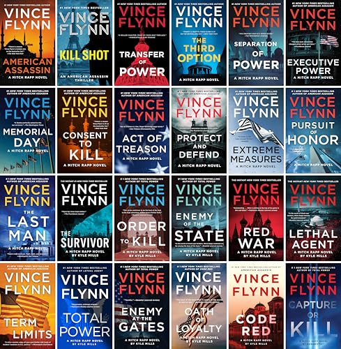 Vince Flynn Complete Series Set Featuring Mitch Rapp (24 Books)