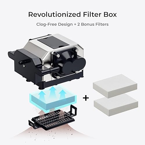 Miniatura 6 de xTool Asistencia de aire, 30 L/min Salida de aire para asistencia de aire láser, el socio para grabador láser D1/D1 Pro, asistencia de aire para