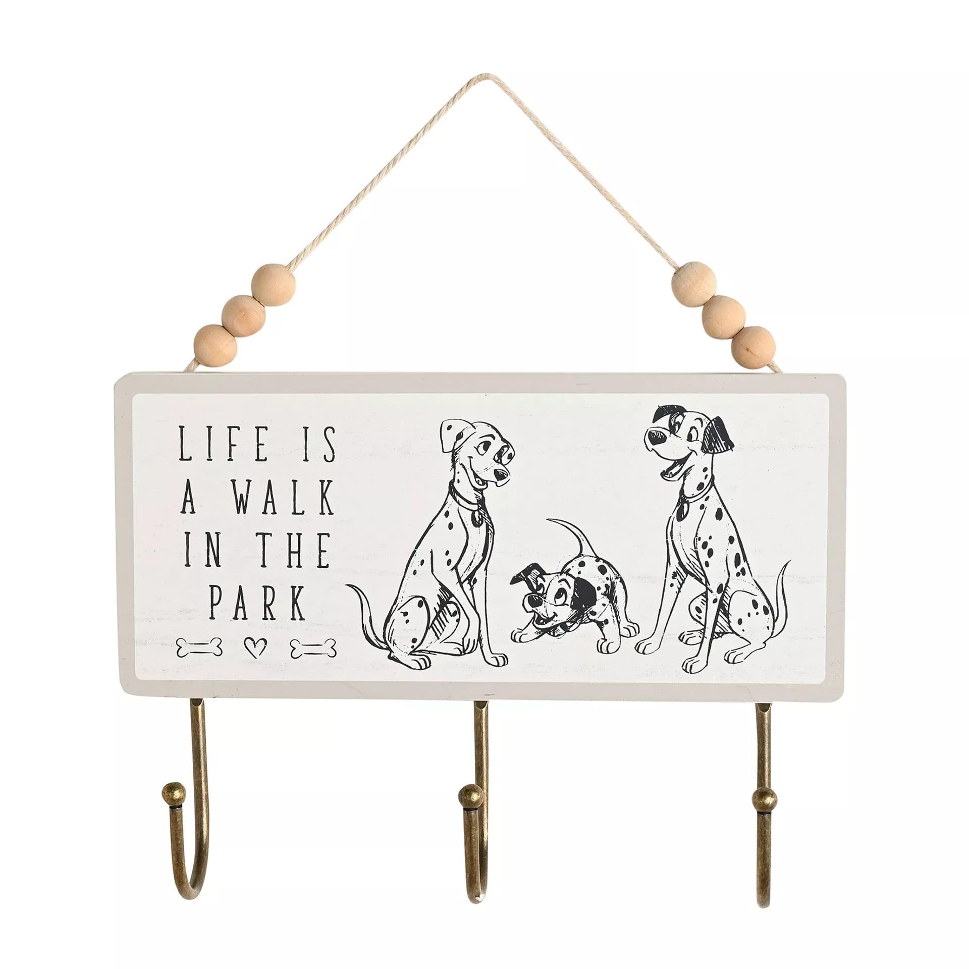 Widdop And Co White Disney Cats & Dogs Lead Holder Plaque