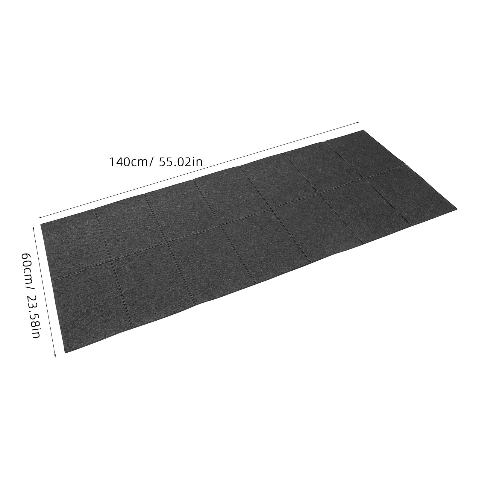 Kisangel Alfombrilla Protectora Antideslizante y amortiguadora para Equipos de Ejercicio, de 55 x 23,6 Pulgadas, Resistente y Duradera, Ideal para Cintas de Correr, elípticas, Bicicletas estáticas y
