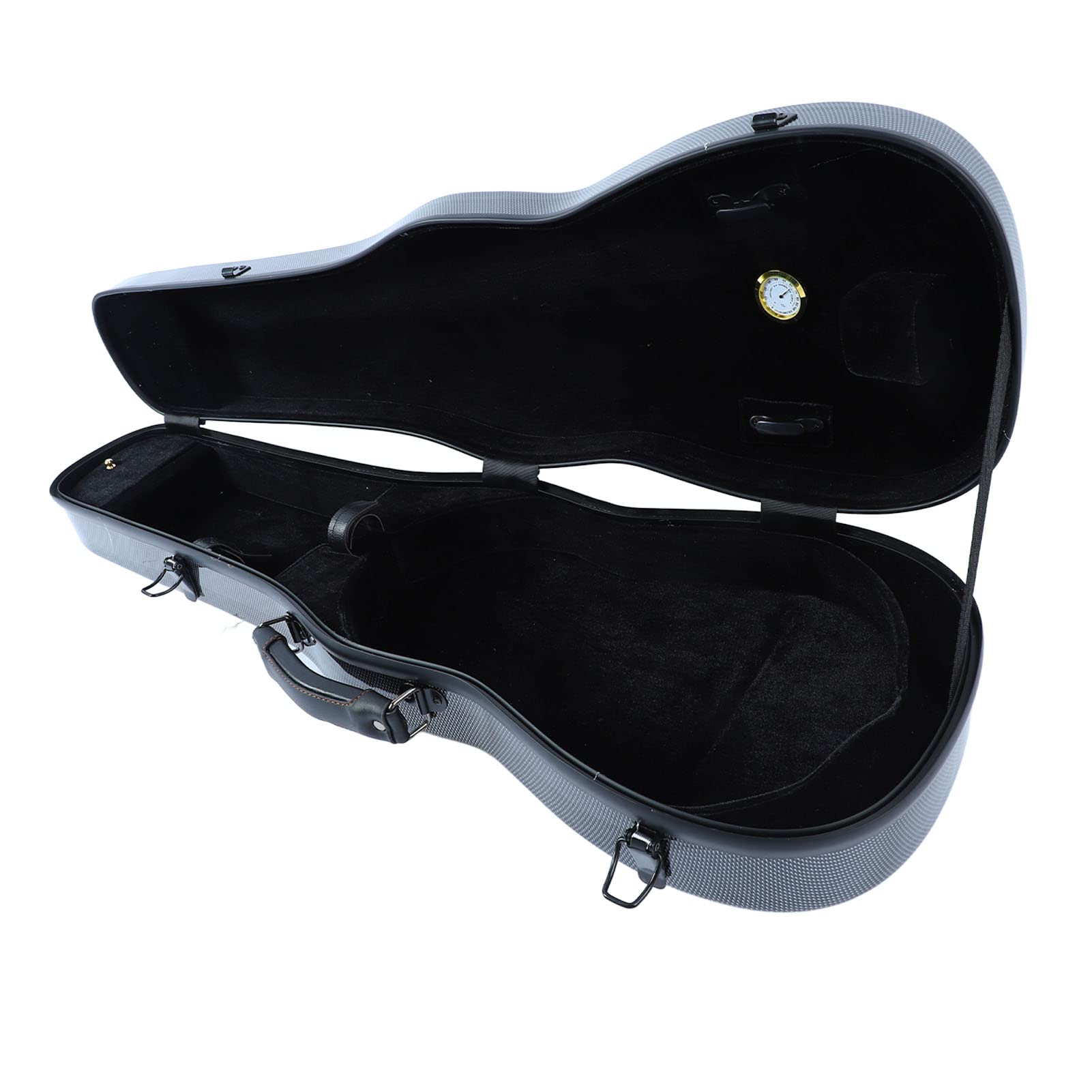 Custodia per Violino, Scatola per Violino Portatile in Fibra di Carbonio Finemente Realizzata di Dimensioni Standard per Prestazioni (Grigio argento)