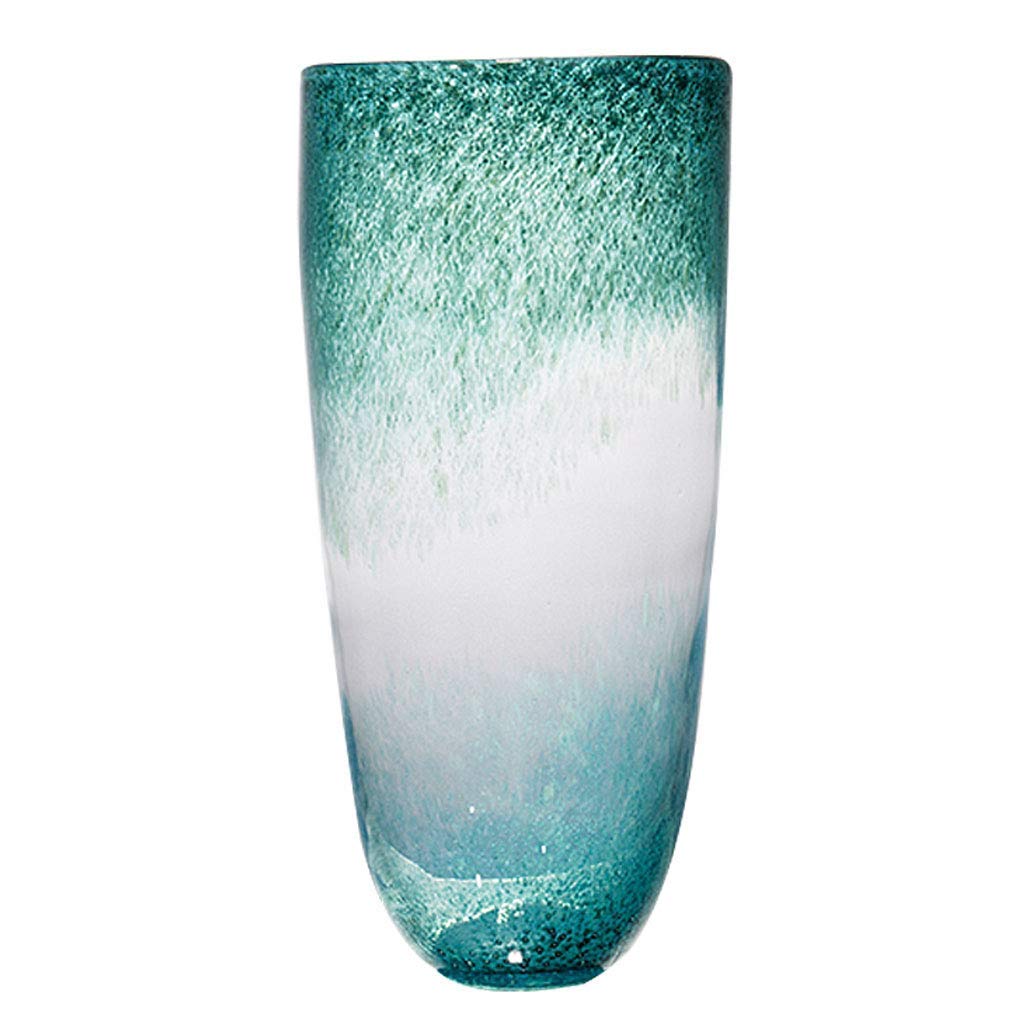 Vase en verre transparent stable pour éviter les chutes de fleurs sur la table
