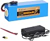 Ebike Battery 36V 48V 14AH 16AH Lithium Battery Pack with 3A Fast Charger 30A BMS Fit for Electric,Scooter,Bicycles,Motorcycle 1200W-100W Motor Battery