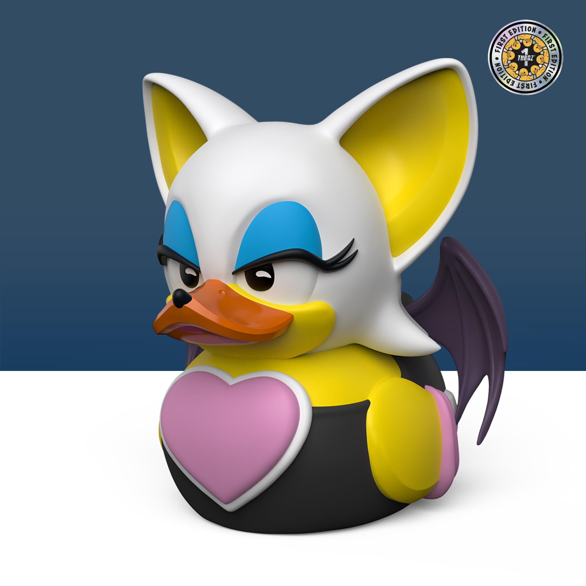 TUBBZ First Edition Rouge The Bat Collectible Vinyl Rubber Duck Figure, Official Sonic the Hedgehog Merchandise - Image 2