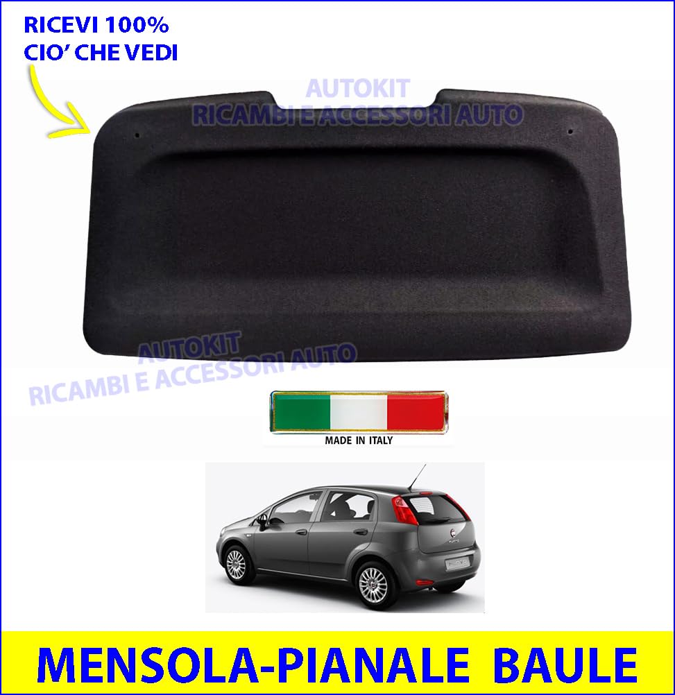 Mensola Cappelliera Pianale Posteriore Cofano Bagagliaio auto Specifica per Grande Punto prodotte dal 2005 in poi -13045/00