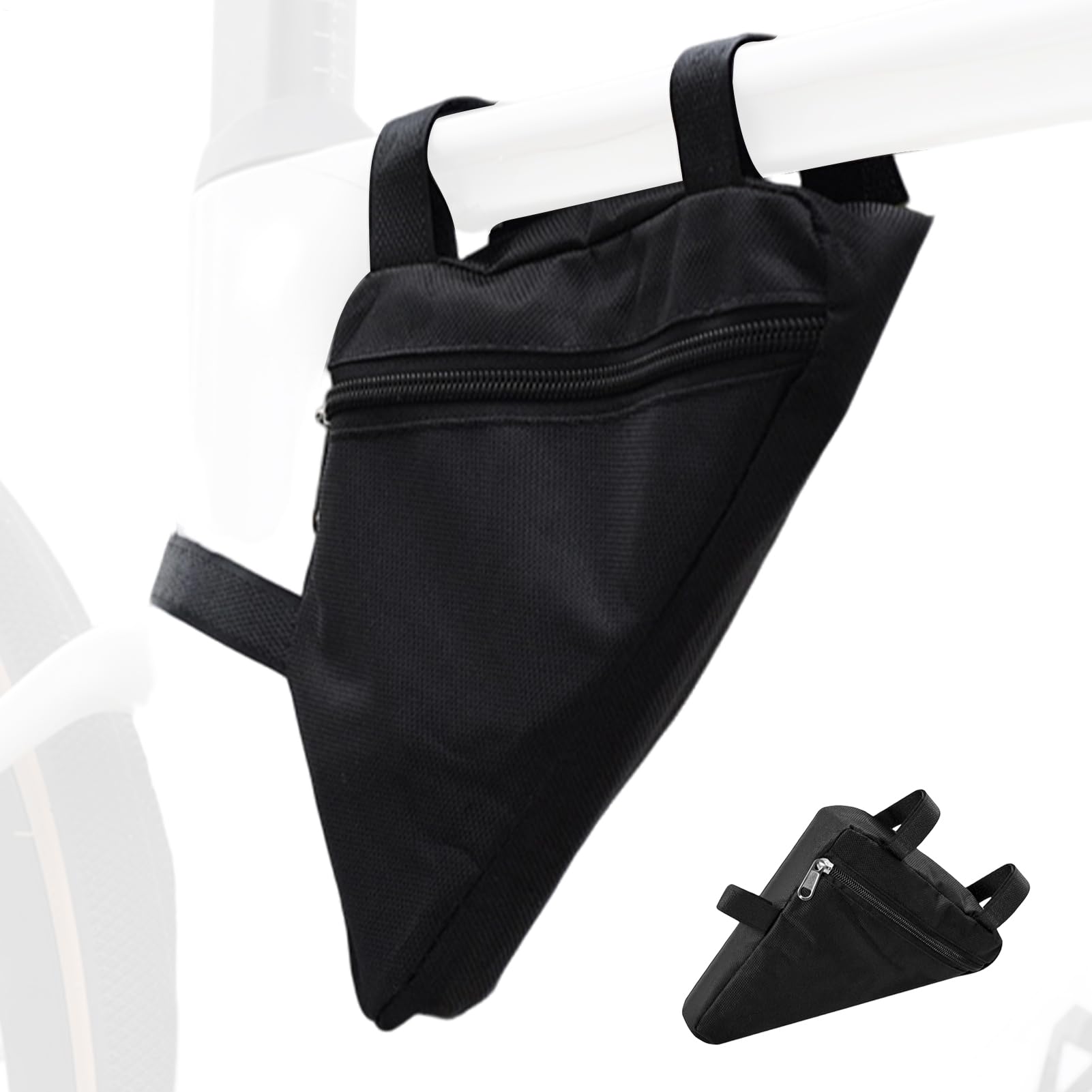 Borsa per telaio per bicicletta – Borsa triangolare per bicicletta – per mountain bike, bici da strada, traffico urbano, viaggi, pendolarismo quotidiano e