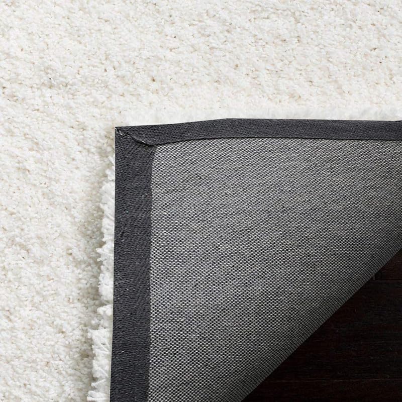Image of SAGON Anti-Skid Shaggy Carpet Rug for Home | Ultra-Soft Plush Floor Mat for Living Room & Bedroom | Non-Slip, High-Density, Cozy Luxury Decor| 6 x 9 Feet White