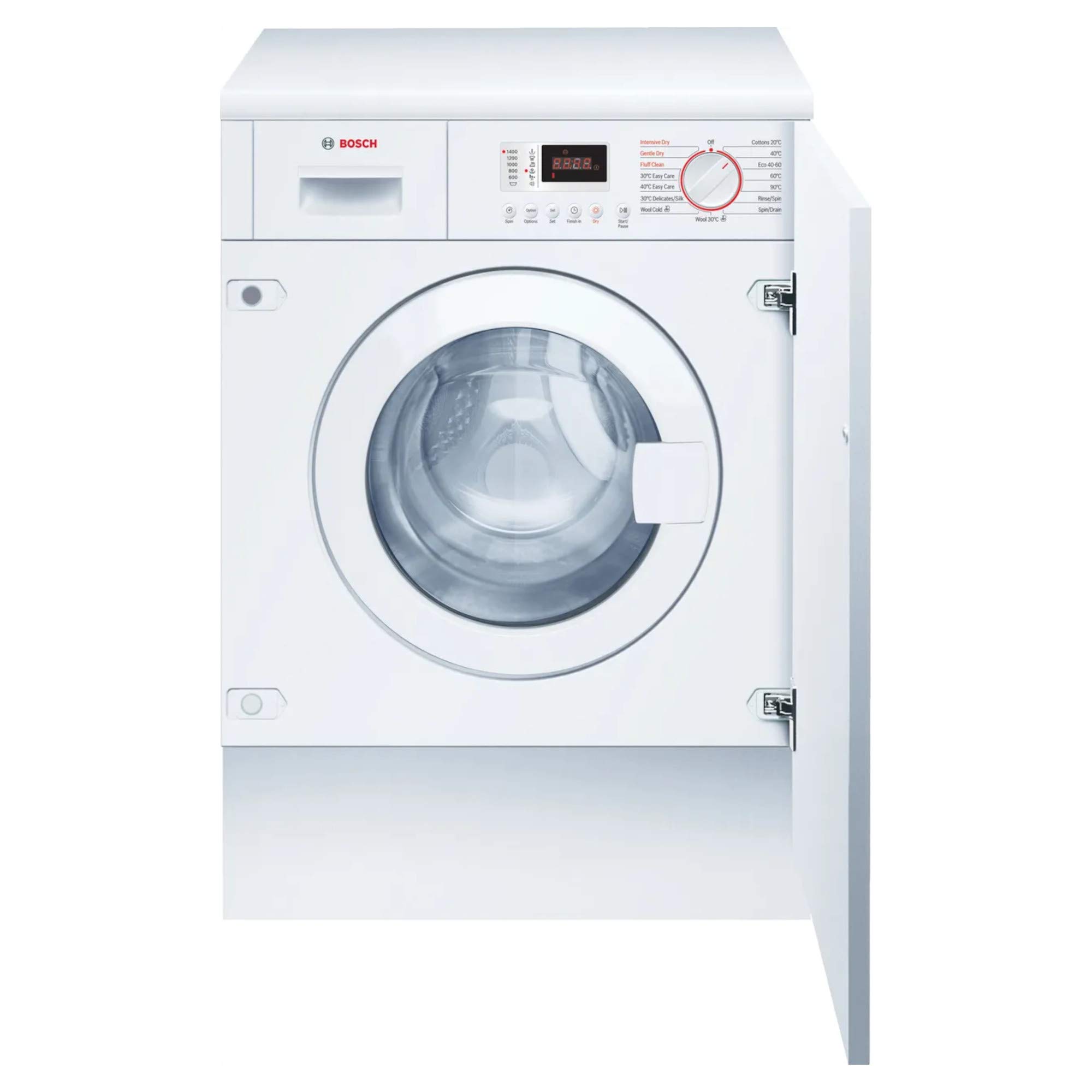 Bosch Home & Kitchen Appliances Bosch WKD28352GB Serie 4 Built-in Washer Dryer, 7kg wash capacity, 4kg dry capacity, 1400 rpm spin [Energy Class E]