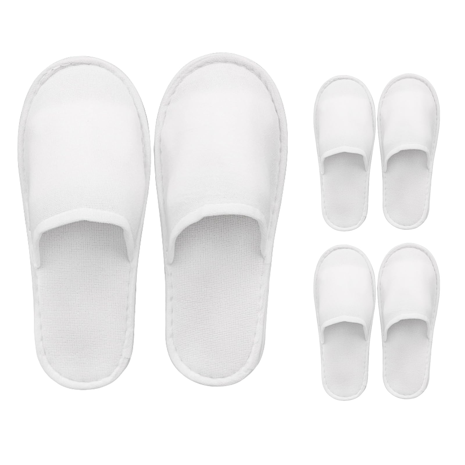 Set di 3 paia di pantofole antiscivolo, adatte per hotel, spa, casa e viaggi; pantofole usa e getta, unisex.