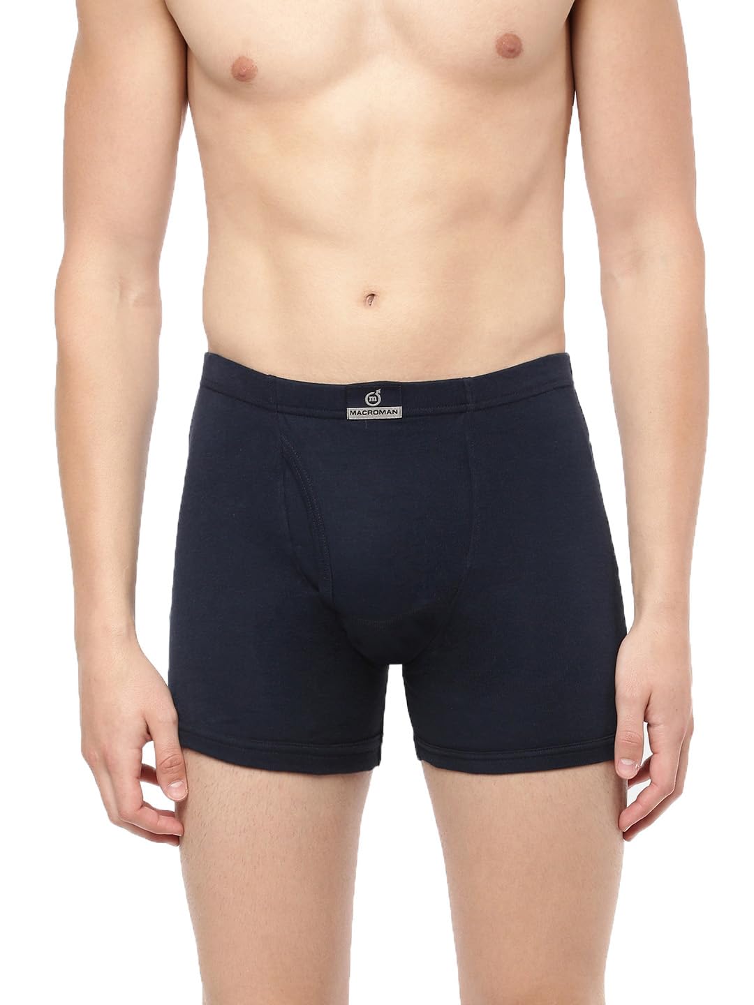 Macroman M Series Men's Cotton Briefs (Pack of 1) (M571_Navy Blue_M_Navy Blue_M)-image-2