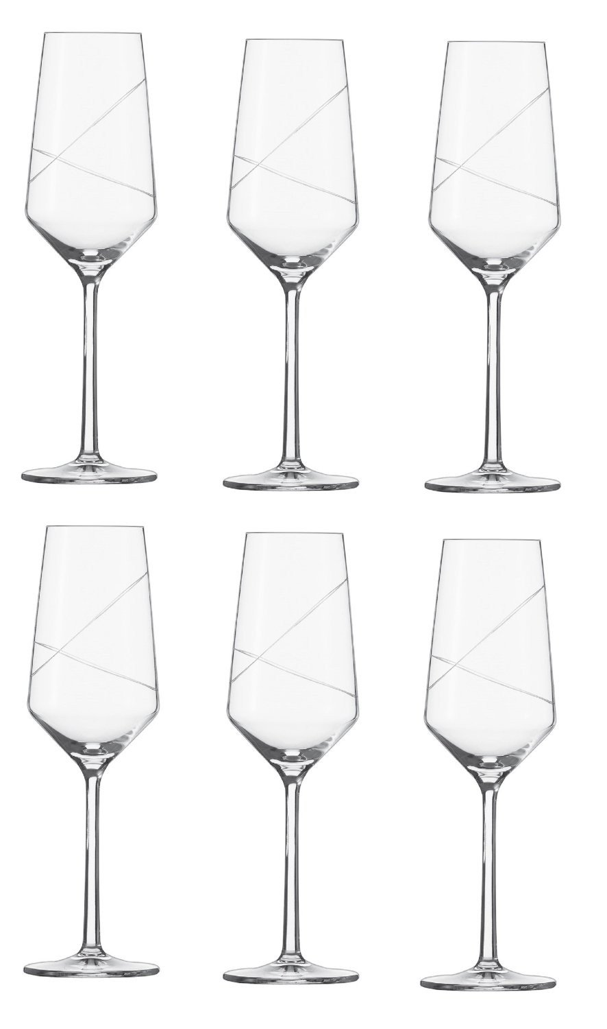 Schott Zwiesel Prizma champagneglas 28,8 cl set van 2 • Transparant