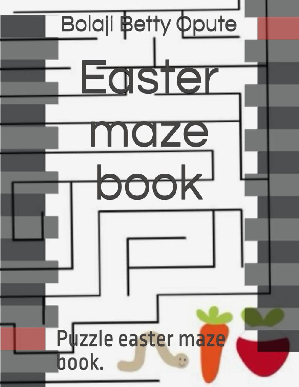 Easter maze book: Puzzle easter maze book.